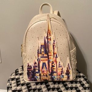 NWOT Disney Parks 50th Anniversary Celebration Designer Castle Backpack, Medium